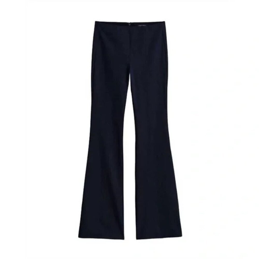 Rag N Bone Black Simone Cotton Flare Pants Size 00 - 26847